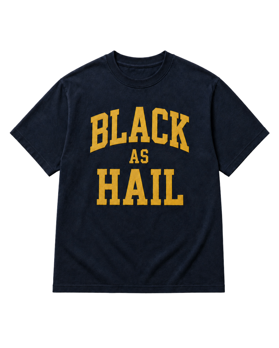 Black As Hail Tee — Navy