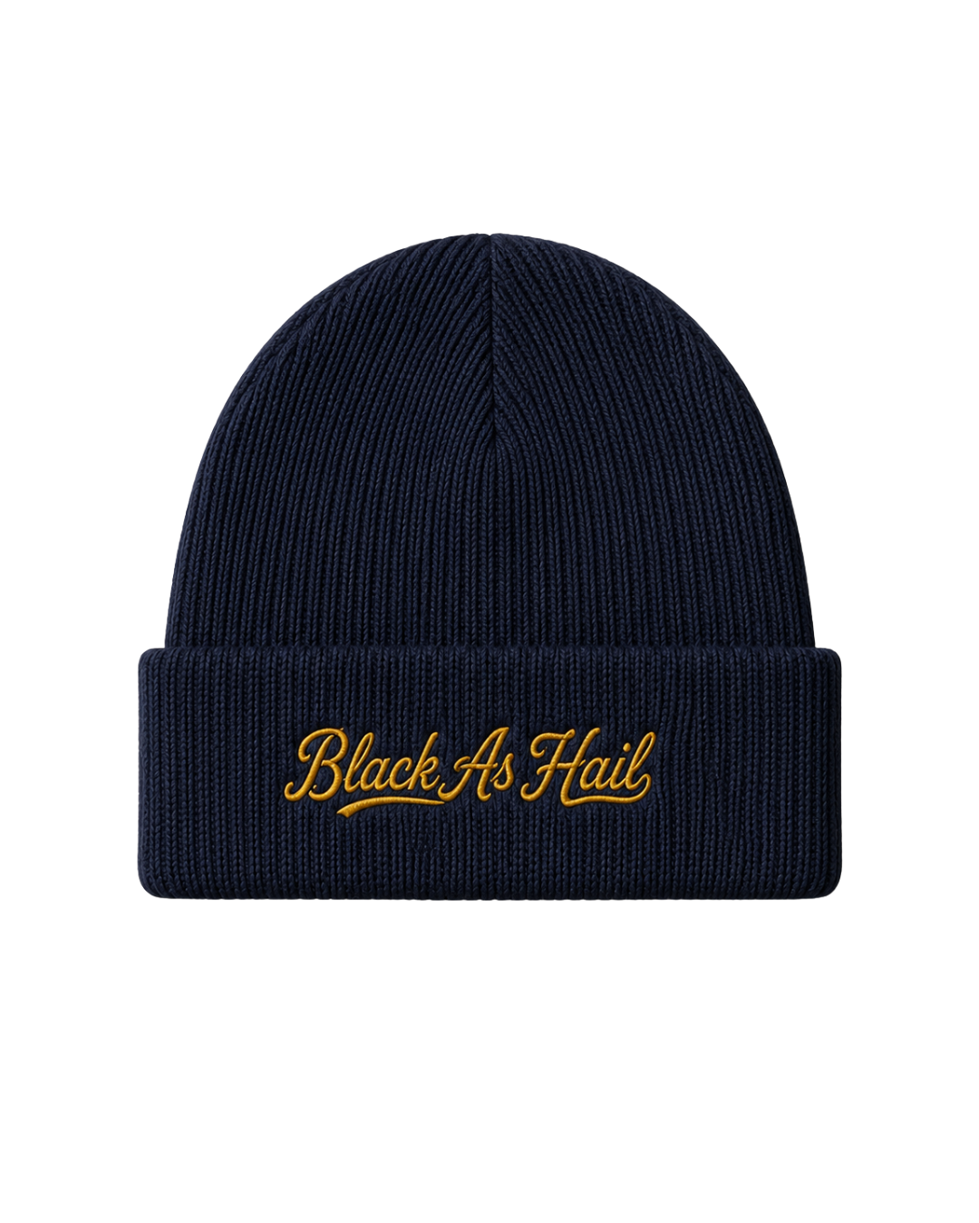 Black As Hail Beanie — Navy