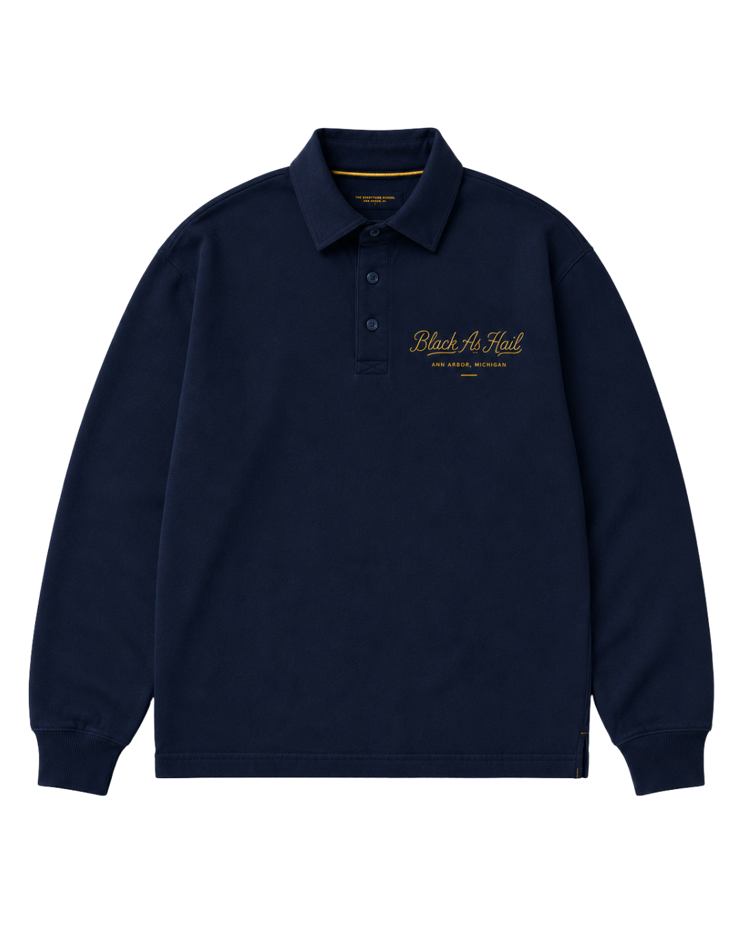 Black As Hail Rugby Polo — Navy